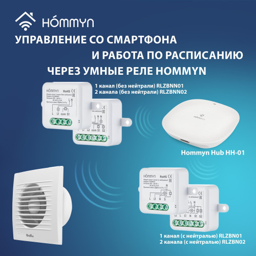 Вентилятор вытяжной Ballu BAF-FW 150 N с антимоскитной сеткой